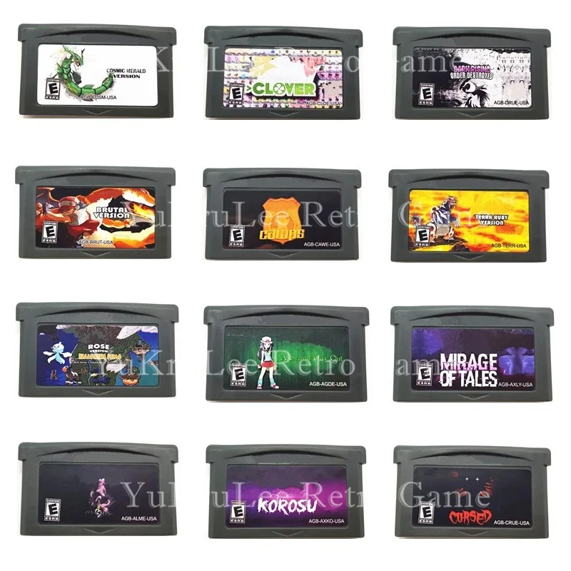 

Video Game Cartridge Card Clover Korosu Mega Power for 32 Bit Game Console US/EU General Version English Language