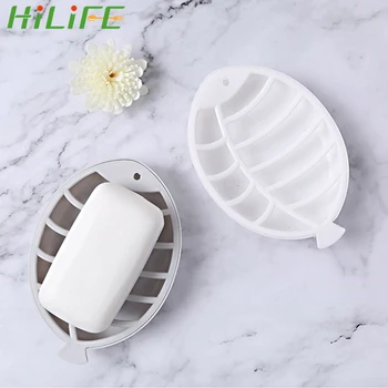 

HILIFE Fish Shape Drain Soap Box Double Layer For Home Soap Storage Container Bathroom Accessories