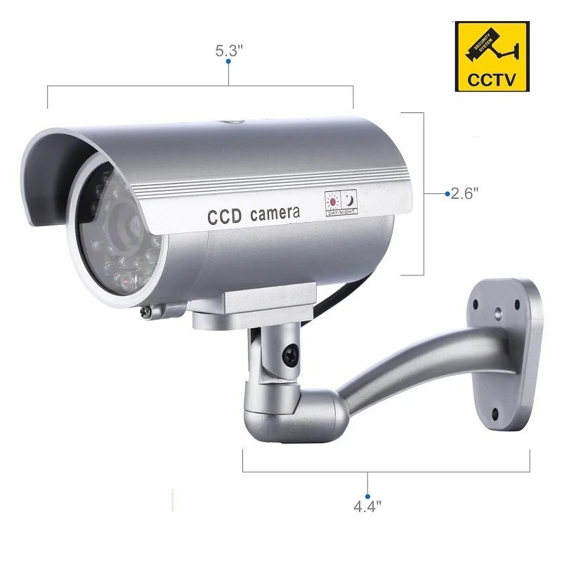 

Home Security Hot Fake Camera Simulated Video Surveillance Indoor/outdoor Surveillance Dummy Led Light Fake Bullet Camera