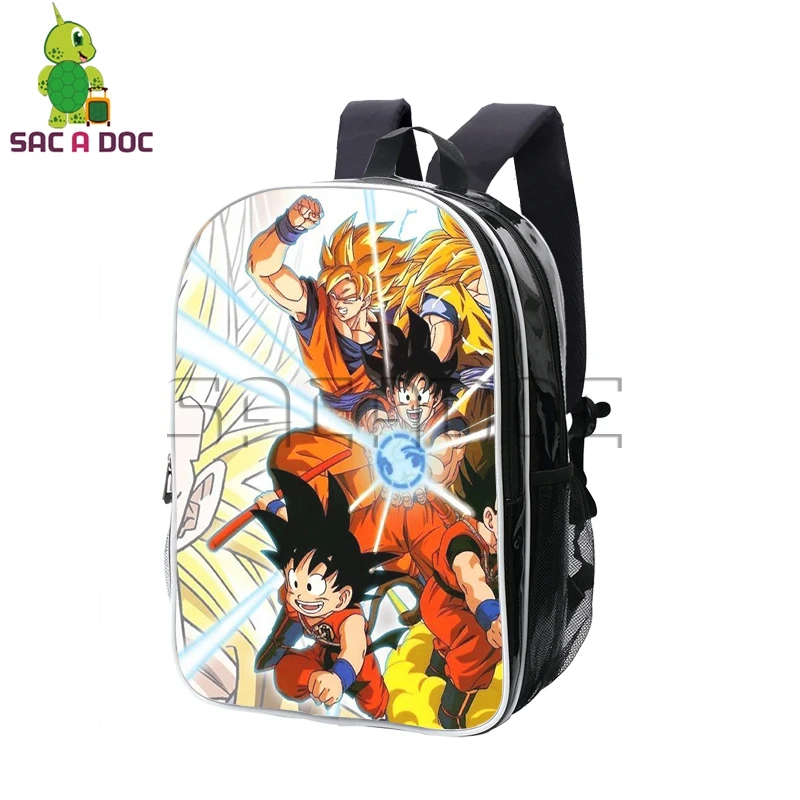 

Anime Dragon Ball Z Backpack Super Saiyan Goku Vegata Pu Backpack Women Men Waterproof Travel Bag Boys Girls School Backpack