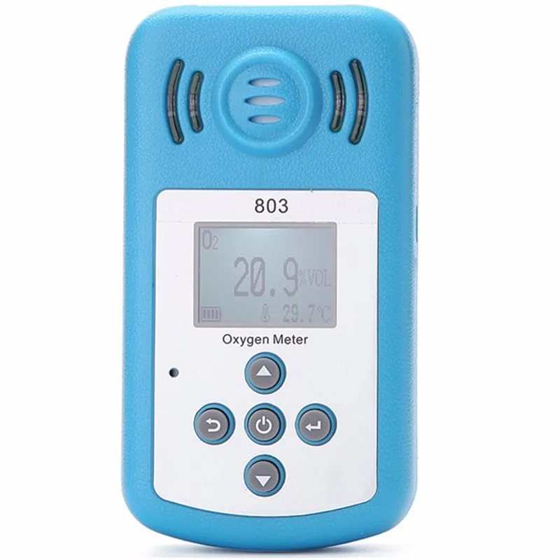 

KXL-803 Mini LCD Oxygen O2 Meter Portable Oxygen O2 Concentration Detector Gas Analyzer With Sound Light Alarm