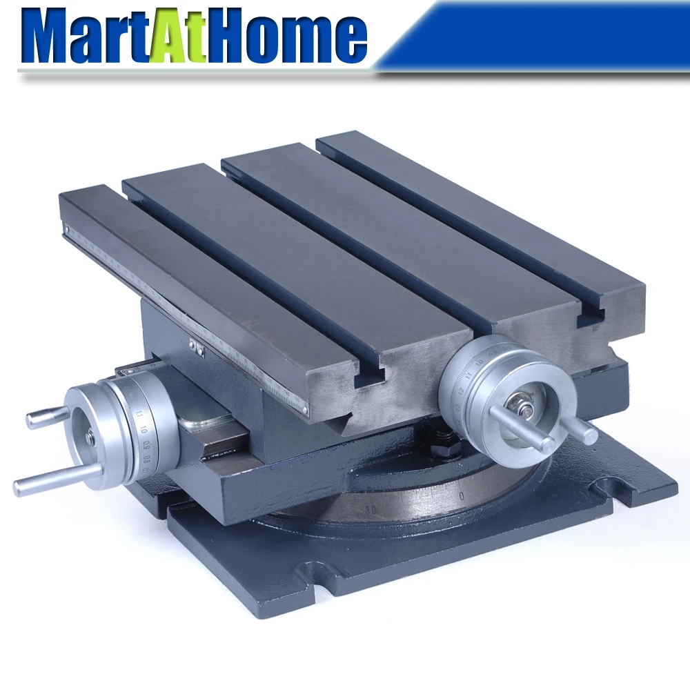 185×100mm Milling Machine Worktable Cross Slide Fixture X Y Axis