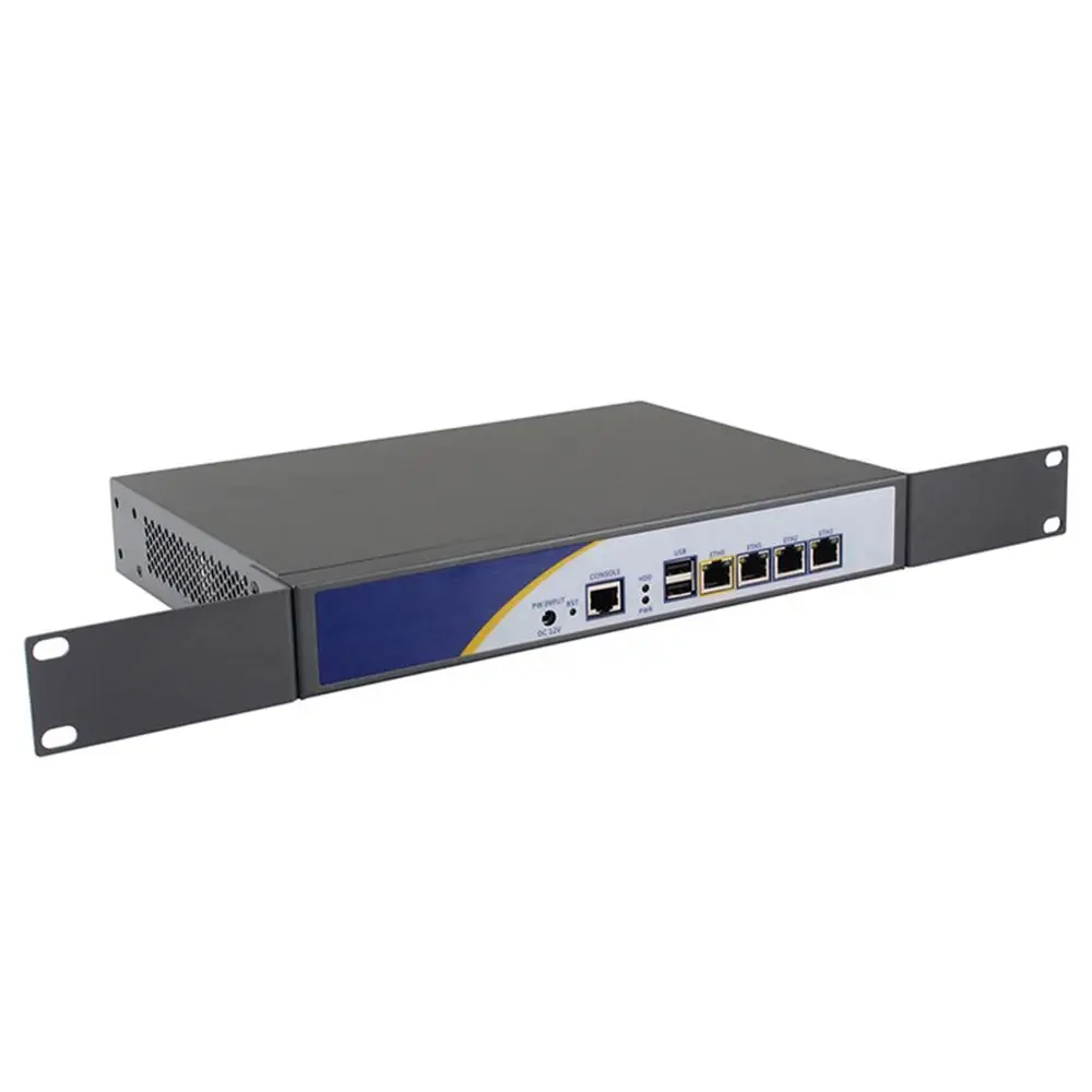 Firewall HUNSN, Router PC,Intel czterordzeniowy J1900,ARS17 Microtics, Pfsense, VPN, bezwentylatorowe urządzenie sieciowe LAN 2USB VGA