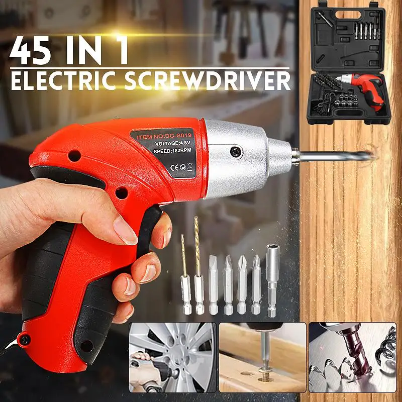 

4.8V Electric screwdriver Lithium Battery Electric Drill Rechargeable Parafusadeira Furadeira Cordless Screwdriver Power Tools