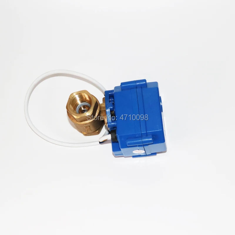 Совершенно новый 1/2 &quotDN15 DC12V моторизованный шаровой клапан латунный