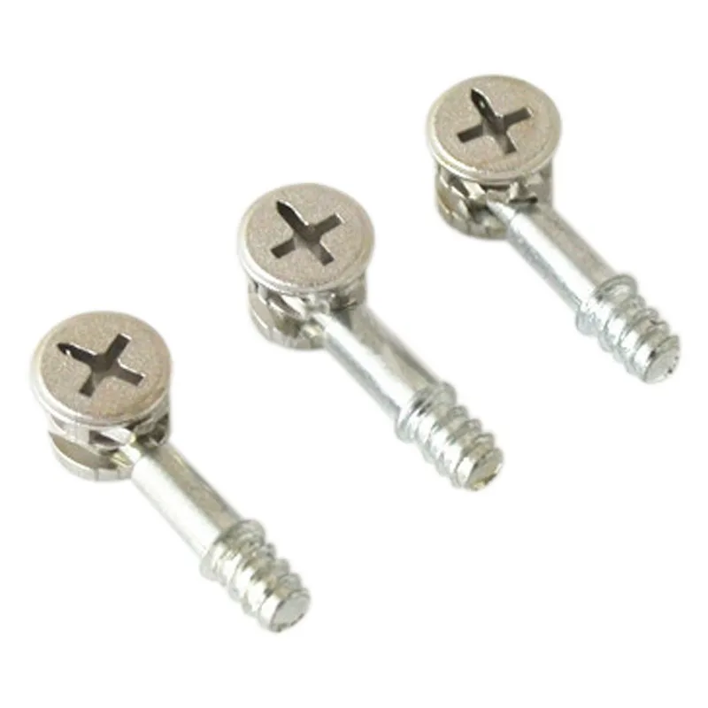 

ELEG-10pcs Furniture Screws Fiting Cap Nuts Connecting Bolts Cabinet Connector M6 New, 2 In 1 Eccentric Wheel Screws