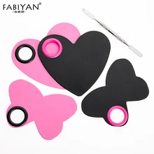 Палитра для дизайна ногтей, нержавеющая сталь, макияж, Бабочка, сердце, набор шпателей, тональный крем, смешивание пигментов, косметика, набор инструментов