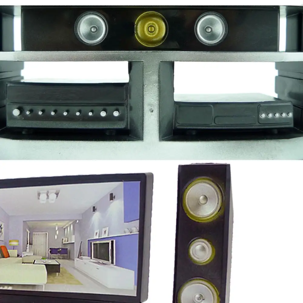 ТВ DVD Hi Fi шкаф в масштабе 1:6 спальня гостиная домашняя техника аксессуары для