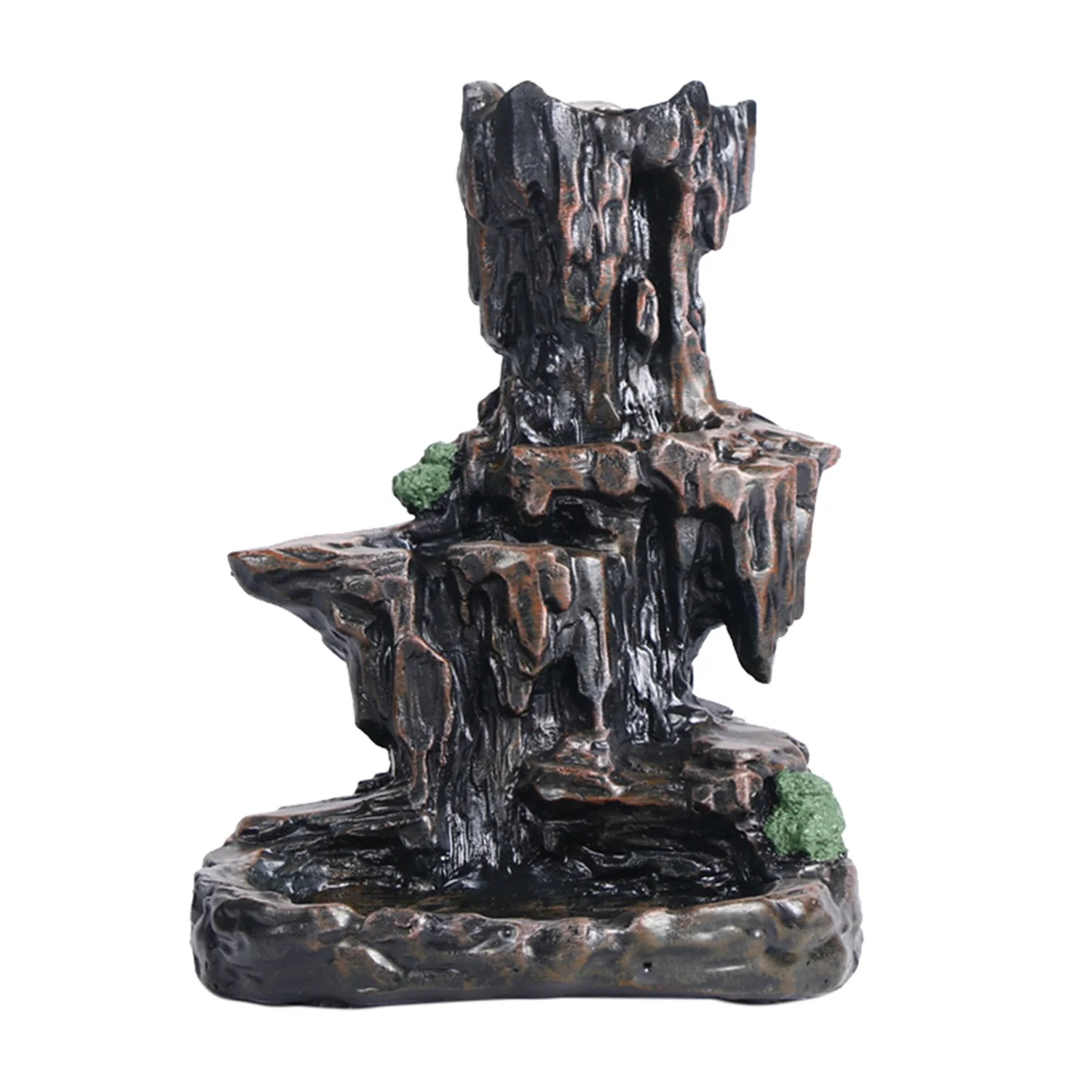 

Lofty Mountains And Flow-Water Smoke Backflow Incense Burner Ceramic Rockery Creative Ornaments Censer Antique Incense Burner