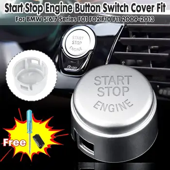 

For BMW 5 6 7 Series F01 F02 F10 F11 F12 F13 2009-2013 With Install Tools Car Engine Start Stop Button Cover Car Styling