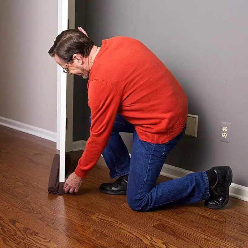 90cm Door Window Stopper Guard Stopper Twin Door Window Protector Doorstop Draft Dodger Energy Saving Home