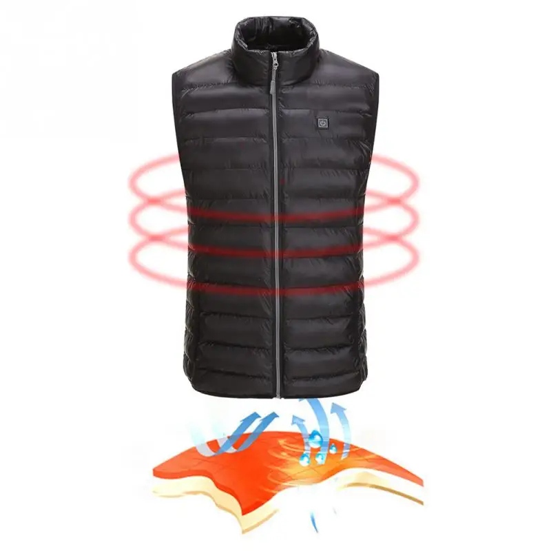 Mens Down Coat Streetwear Thermal Electric Vest Heated Clothes Jacket USB Warm Up Heating Pad Body Winter Warmer M-XXXL Plus Siz Mens Down Coat Streetwear Thermal Electric Vest Heated Clothes Jacket USB Warm Up Heating Pad Body Winter Warmer M-XXXL Plus Siz