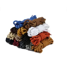 1 пара Круглый полиэфирные шнурки для ботинок однотонная женская классическая обувь на шнурках; Повседневное кроссовки кожаные шнурки для обуви ботинки martin Laces80/100/120/140/160 см