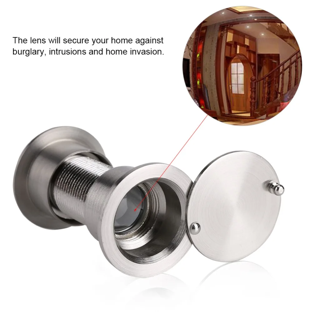 

28mm Wide Viewing Angle Peephole Door Viewer with Heavy Duty Privacy Cover 2019 New