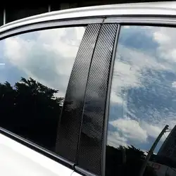 Окна из углеродного волокна B-отделка стойки стайлинга автомобилей Стикеры для BMW 3 серии E46 3 серии F30 стайлинга автомобилей Стикеры s