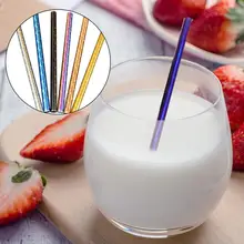 Соломка из нержавеющей стали Комплект из 3-х предметов цветочный узор Защита от царапин безопасный для вторичной переработки соломы столовые приборы для Cockail Вечерние Пикник на лодках