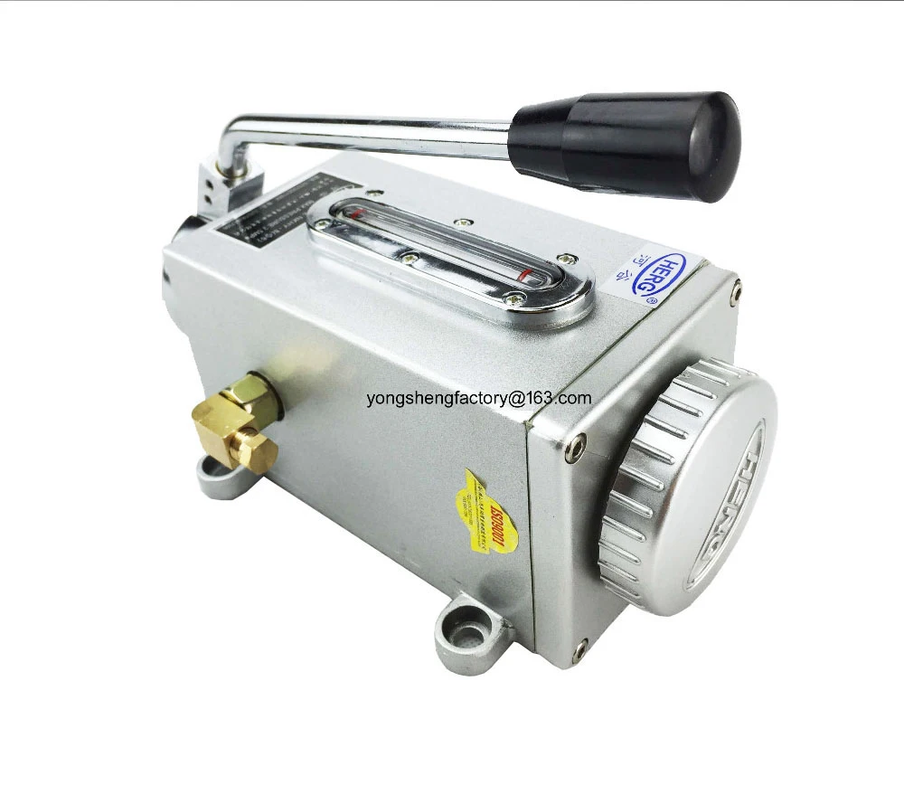 ISO9001 Manual lubrication oil pump hand operated lubricator 6mm outlet