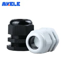 10 шт./лот кабельный сальник для герметизации провода с PG29 черный/белый Пластик нейлоновые Водонепроницаемые кабельные сальники суставов IP68 кабельный разъем для 18-25 мм кабель