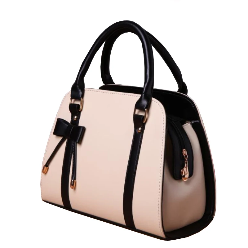 Бренд Повседневное кожаные женские сумки бантом Сумка Crossbody для Для женщин сумка