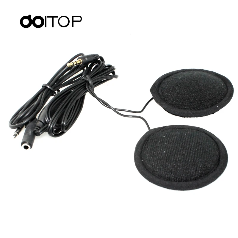 

DOITOP Motorcycle Helmet Speakers 3.5mm Earphone Headphones Volume Control Stereo Motor Headsets for MP3 GPS IPOD Smart Phones