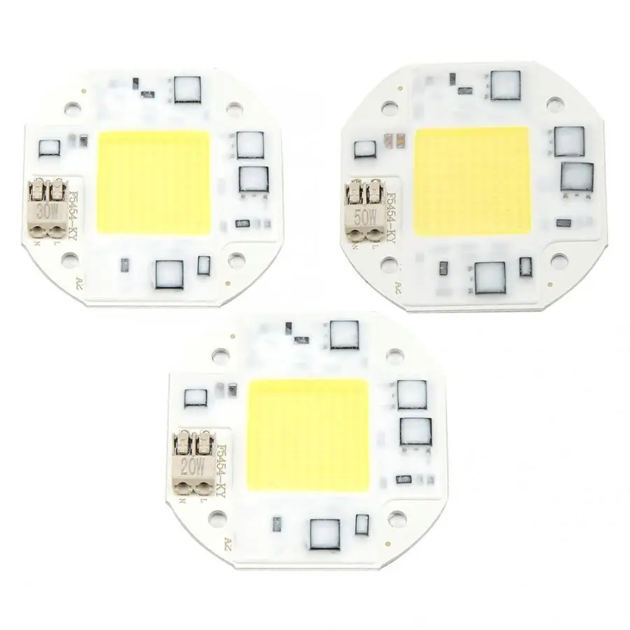 AC100-260V 20W 30W 50W COB Bead High Power Integrated Chip Light Source COB Light Bead Spotlight Bulb 6 Types