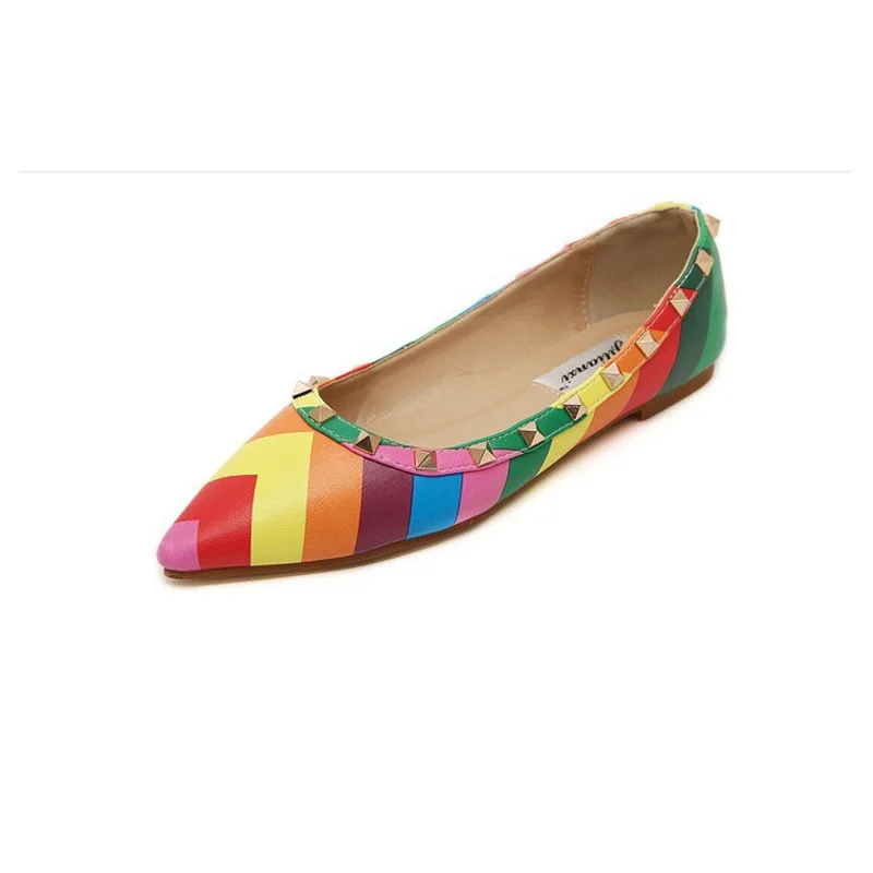 Partie pompes Ribbons Fraîcheur Color Gladiateur Chaussures with Femme Rivet Printemps De Mix Pompes Vigueur Tb06 Automne Bateau Chaussure Femmes Dames en Arc Zwx1q6q