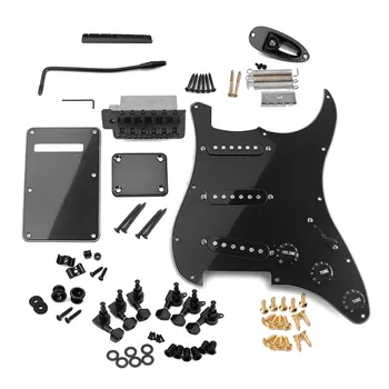 

Electric Guitar Full Set DIY Accessory Kit Including Prewired Pickguard Bridge SSS Pickups and Other Accessories