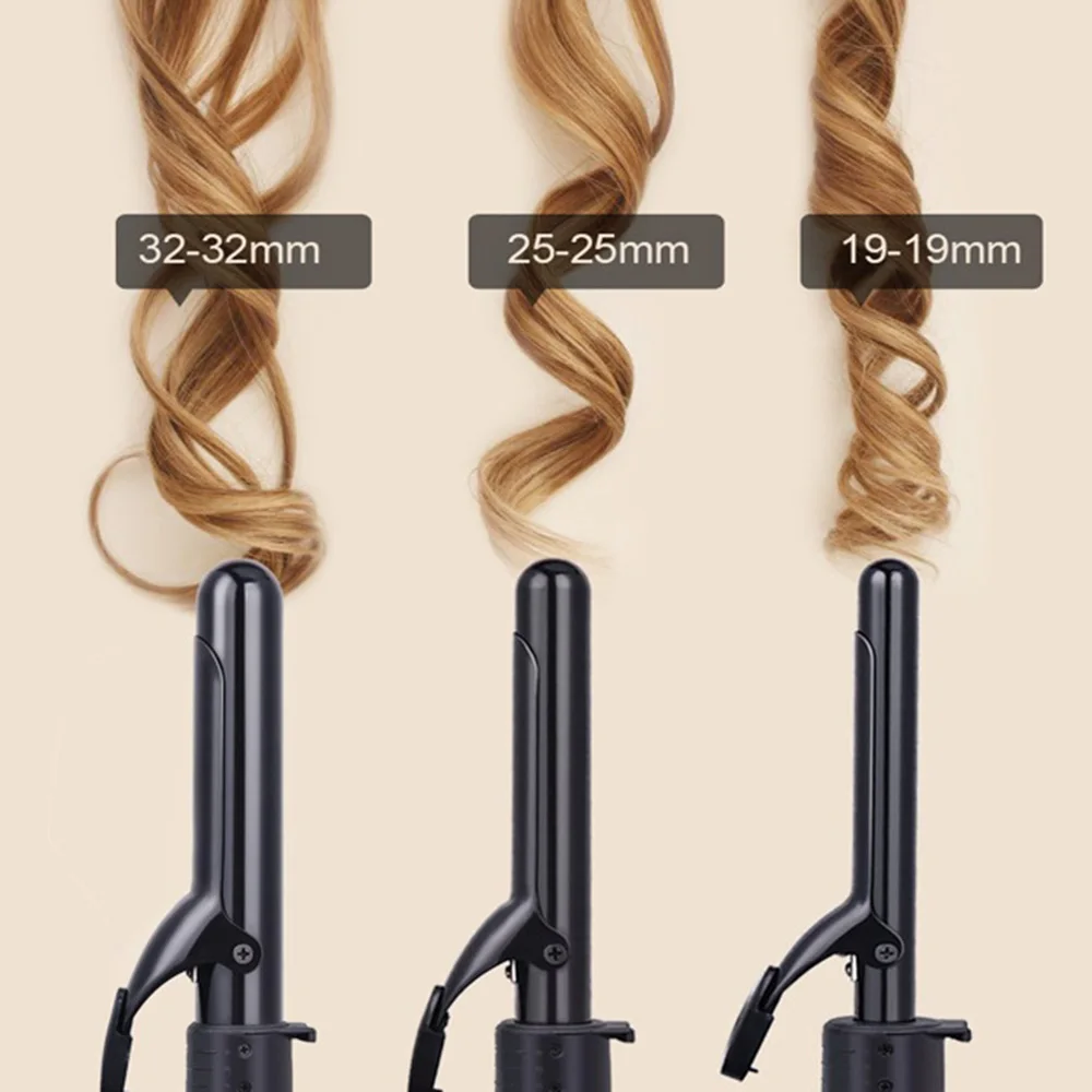 

Curling Iron 5 In 1 Hair Curler Curling Wand Set Interchangeable Ceramic Barrels With Heat Resistant Glove