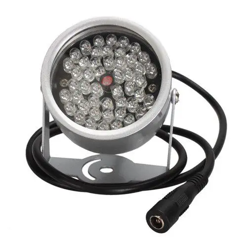 48Led Illuminator IR Infrared hd Night enhancement Fill light waterproof IP66 night Vision 40M Lamp Securit 850nm r20 | Электроника