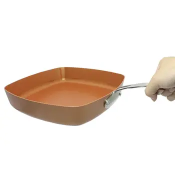 

Non-Stick Copper Frying Pan With Ceramic Coating And Induction Cooking,Oven And Dishwasher