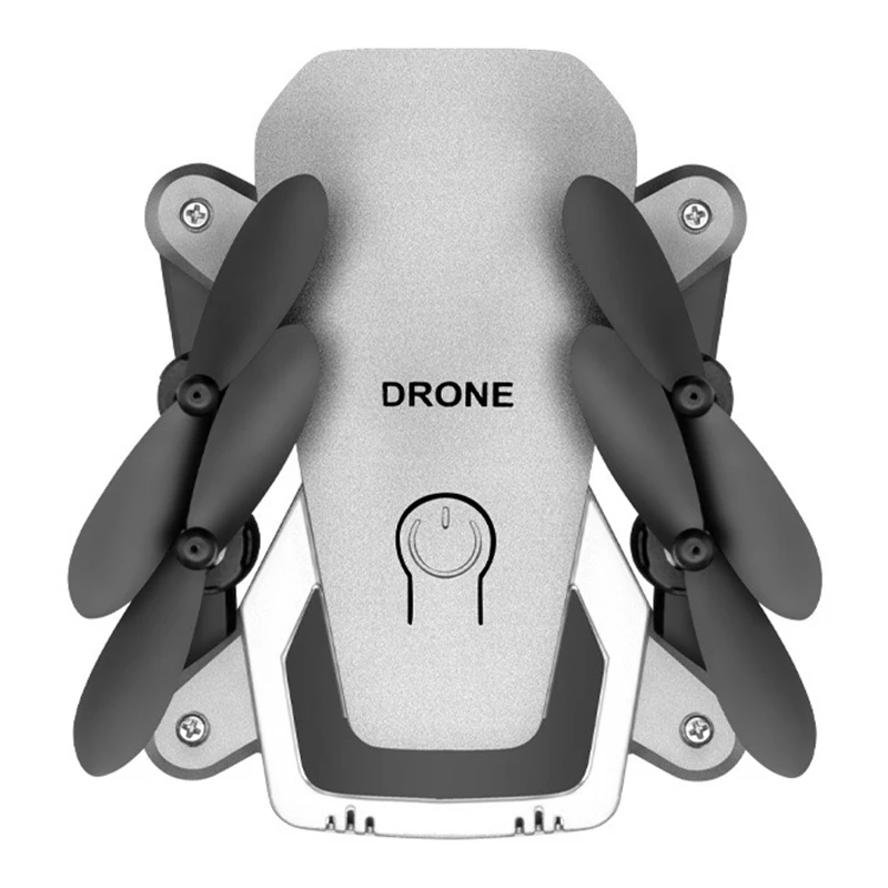 

Remote Control Airplanes Drone Altitude Hold Aircraft Folding Quadcopter Wifi Real-Time Data Transfer Hd Fpv 2.0Mp,Gray