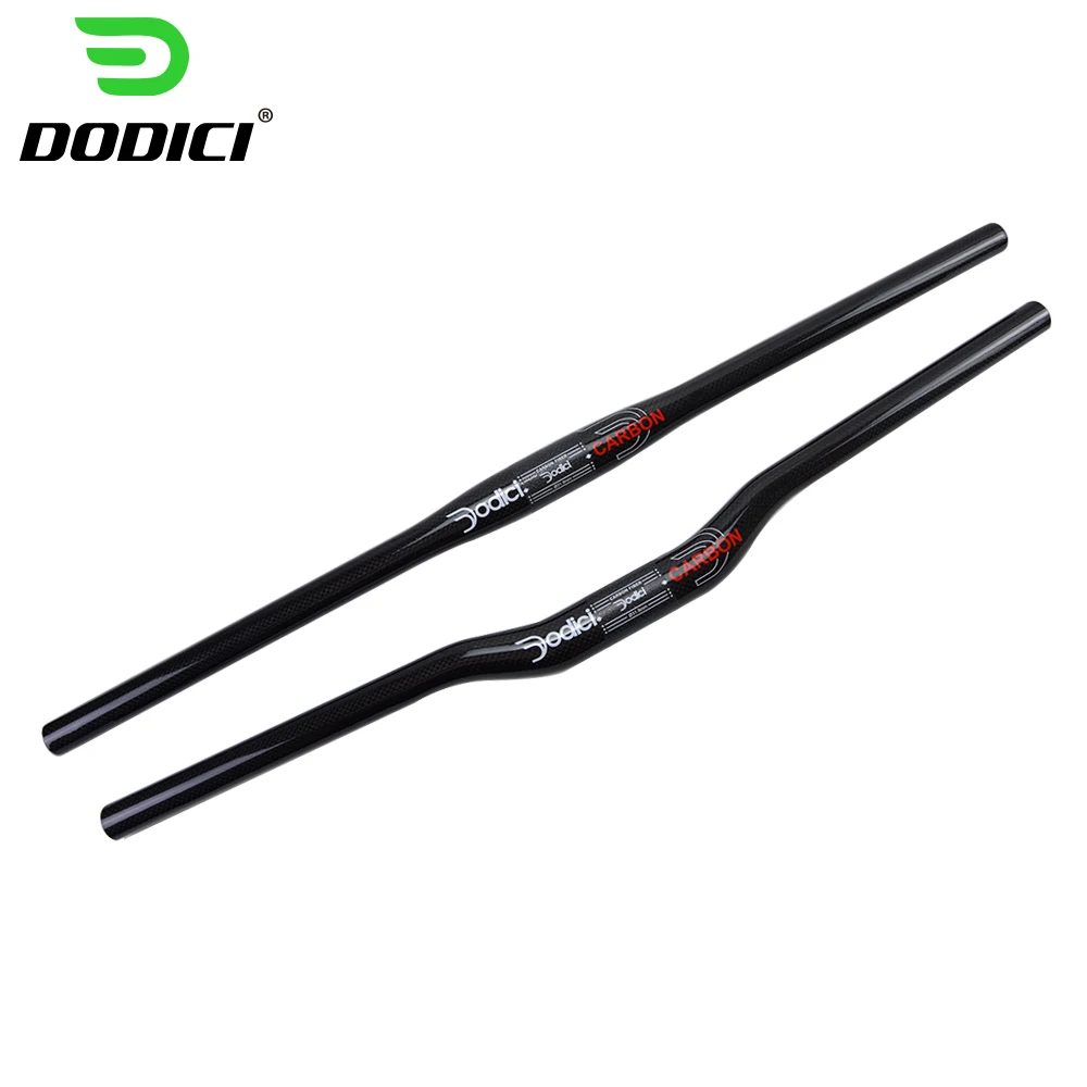DODICI Red MTB Carbon Fiber Mountain Bike Flat Bar Carbon Handlebar Cycing Riser Handlebar Gloss