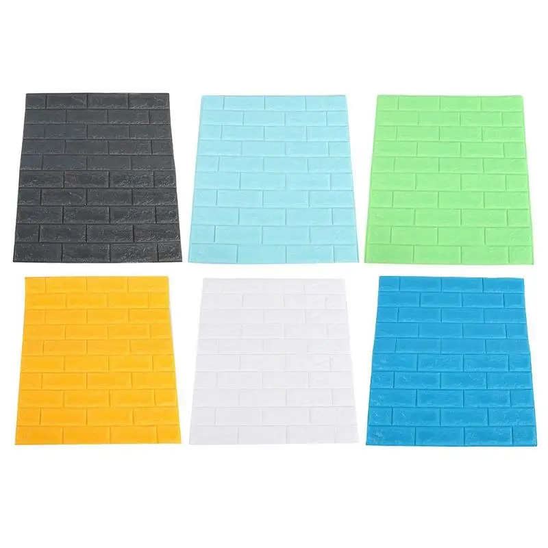 

3D Wall Sticker Brick Pattern Anti-collision Foam DIY Self-adhesive Decal