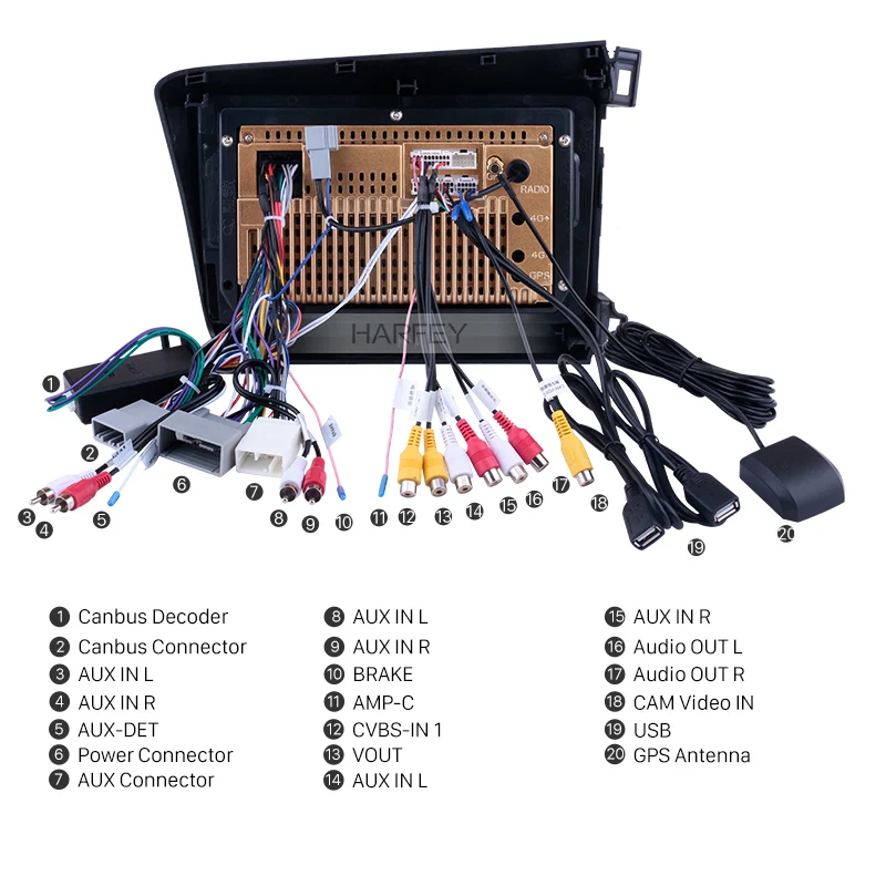 Harfey 10," Android 8,1 автомобильный мультимедийный плеер для 2012 Honda Civic радио gps навигационная аудиосистема с Bluetooth 3g WiFi