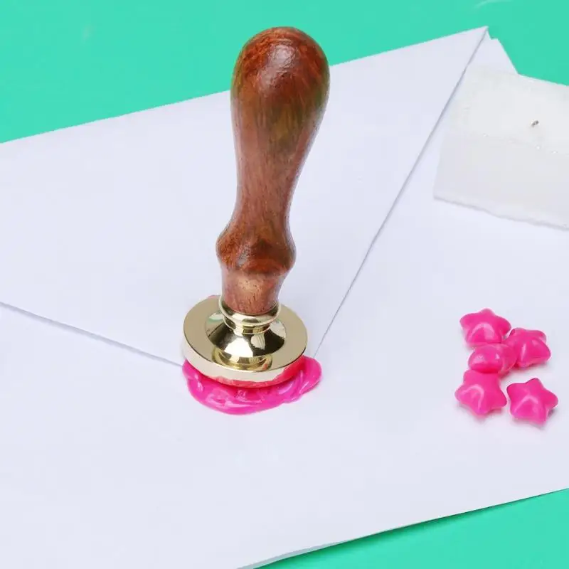 Старинное Дерево DIY винтажная деревянная ручка запечатывание воск штамп