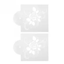 EECOO, 2 шт, сделай сам, форма розы, пластиковая рельефная форма для распыления, выпечка торта ко дню рождения, ремесло