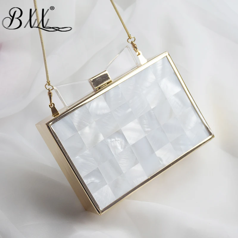 

BXX Bag / 2019 New Fashion Women Vintage Day Clutches Oblique Satchel Chic Chain Package Open Pocket Party Wedding Handbag ZA567