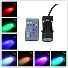 Светодиодный садовый светильник для газона Открытый 5 Вт RGB лампа на штативе RC путь пейзаж водонепроницаемые точечные лампы RC декоративный светильник для вечеринок