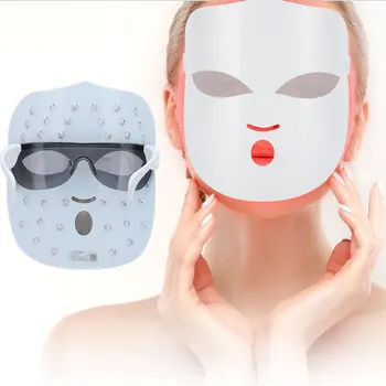 

Red&Blue&Orange LED Light Photon Face Spa Mask Skin Rejuvenation Whitening Acne Wrinkle Removal Face Care tc