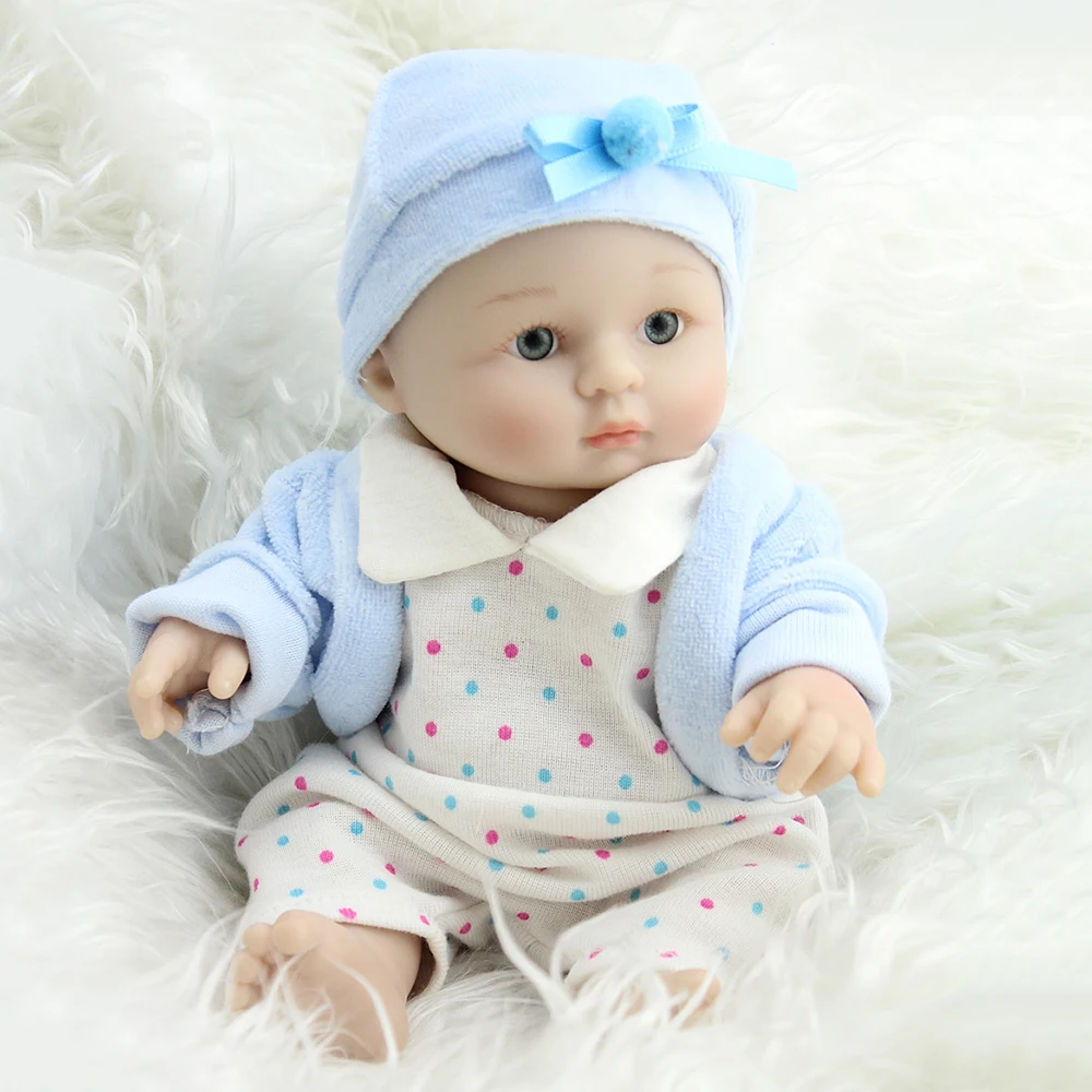 NPKDOLL Mini Reborn Baby Doll полностью силиконовые куклы классические игрушки реалистичные