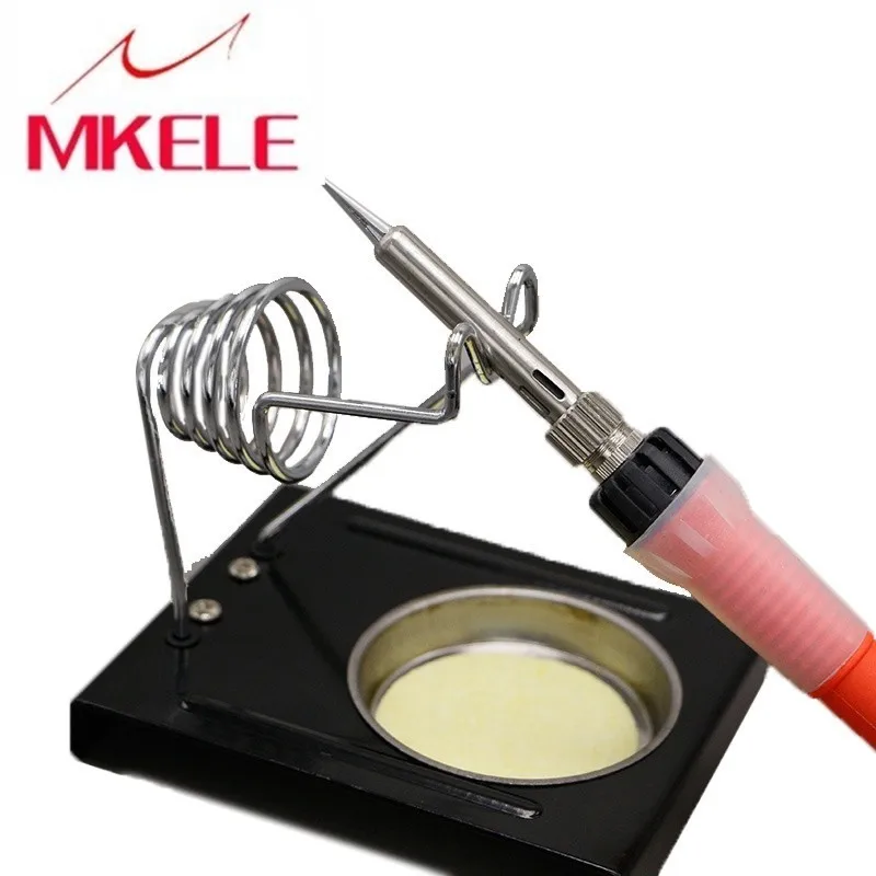 E-011 Soldering Iron Support  Stand Holder Base Metal Rectangle Solder Station Safety Protecting electrical-tools-sale