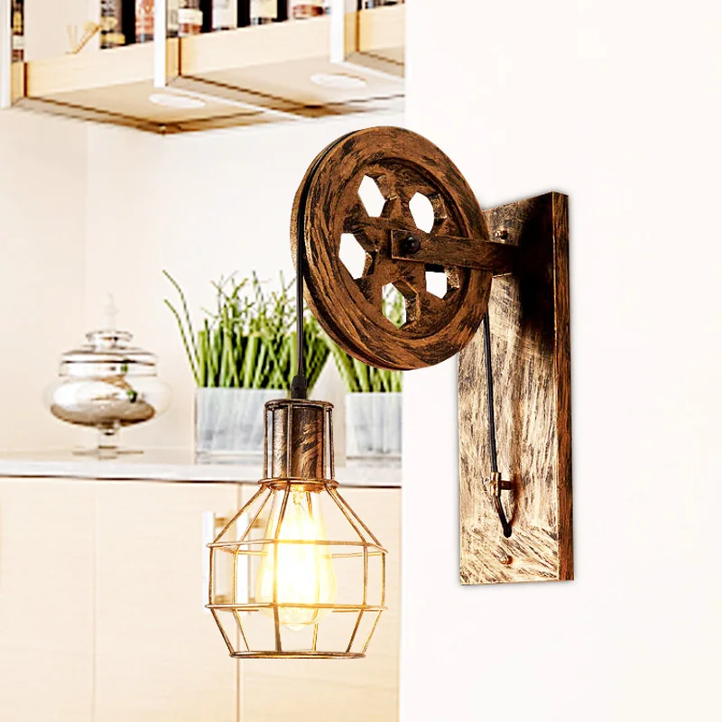 

Loft Industrial Vintage Led Wall Lights for Home Decorative Black Retro Vintage Wall Lamp Industrial Wall Light Fixtures
