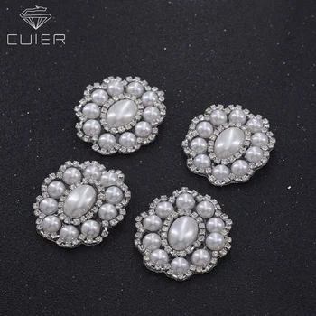 

10pcs/lot Hot fix rhinestones patches iron on garment decorations patches crystal clothings accessories pearl handmade DIY