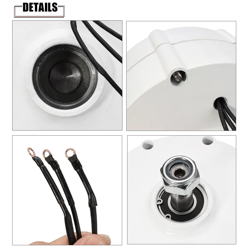 

Wind Generator Motor 2500W 12V 24V 48V High efficiency For DIY Wind Turbines Blade Controller 3 Phase Current PMSG