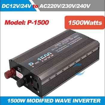 

Modified Wave Converter 1500W Rated Power 3000W Surge Power Solar Power Inverter 12V/24VDC to 220-240V AC Inverter