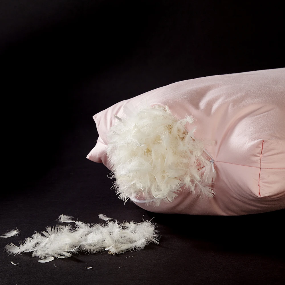 Дизайн в скандинавском стиле розовая подушка белый гусь даун700 наполнитель питания 60S наборы постельного белья из ткани Моя Подушка 3D защита шеи