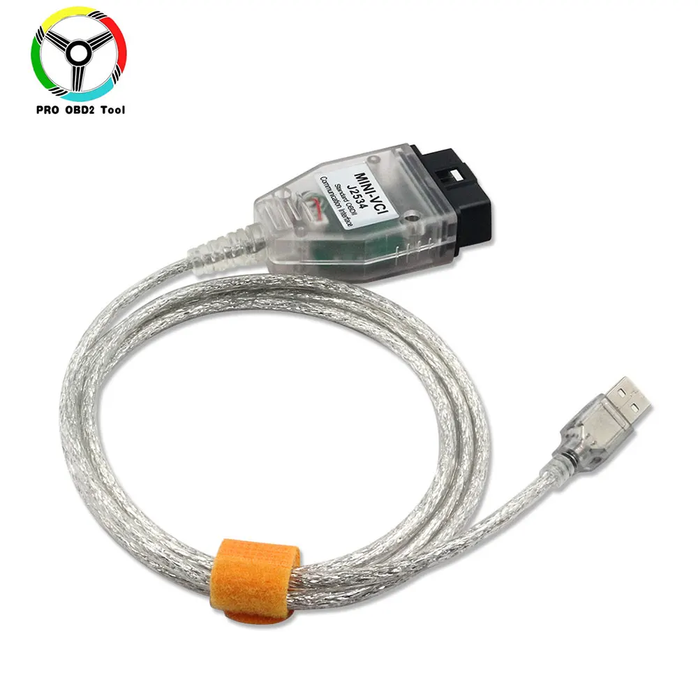 Новейший V13.00.022 MINI VCI с чипом FTDI232RL интерфейс для TOYOTA TIS Techstream J2534 OBD2 OBDII