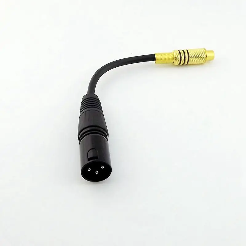 3Pin XLR Female to single phono RCA коаксиальный экранированный кабель позолоченный 15 см|Кабели
