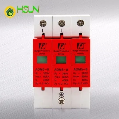 

STYHOMSUN ADM5-65KA-3P Defence Thunder Chung Surge Protector Lightning Protection Organ Household Lightning Protection Organ