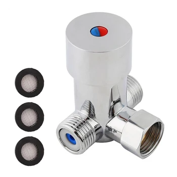 

ELEG-G1/2 Hot Cold Water Mixing Valve Thermostatic Mixer Temperature Control for Automatic Faucet